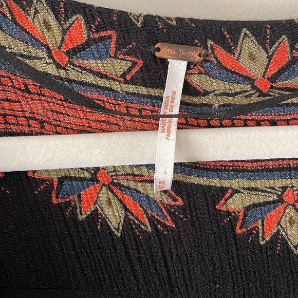 Free People Moonlight Drive in Black Combo Mini Dress | M - Picture 3 of 10